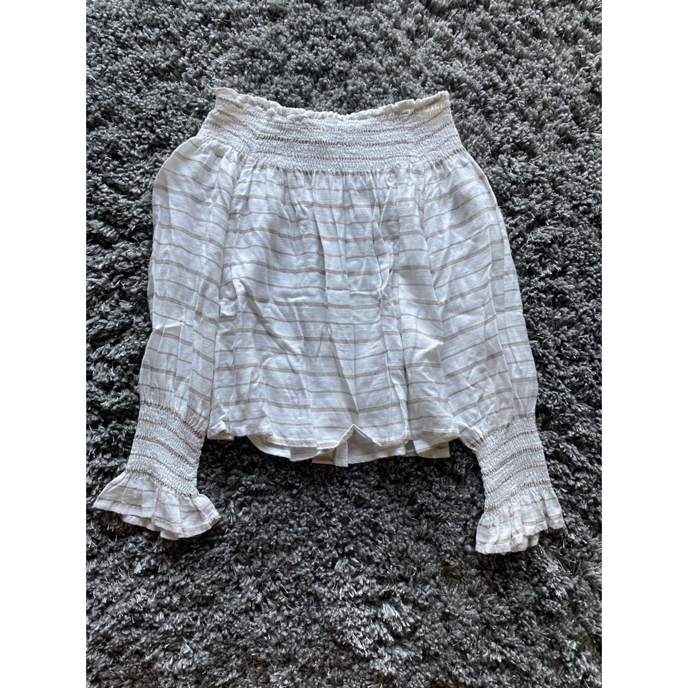 Woman’s off the shoulder top